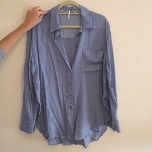 Free People long sleeve button down shirt.